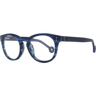 Hally & Son HS503V 49 51 Briller Mænd Blue - Striped Dark Blue Horn - 51mm
