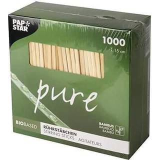 1000 stk Bambus Rørepinde 'Pure' 15 cm - Naturlige & Miljøvenlige
