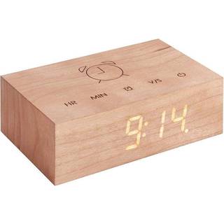 Flip Click Clock - Vækkeur i Træ - Cherry