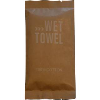 Vådserviet Pure med Hvid Wet Towel Brun Indpakning