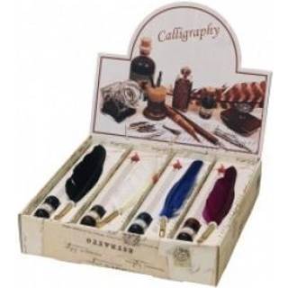 Rubinato Display With 8 Calligraphy Set - Skriveredskaber