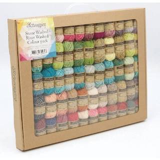 Scheepjes Stone Washed & River Washed Farvepakke - 58x10g Denne Scheepjes farvepakke indeholder 58 mininøgler af 10gFlotte farver fra River Washed (22x ngl) og Stone Washed (36x ngl)Indhold: 78% Bomuld / 22% Akryl.