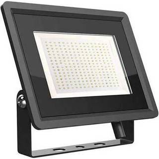 V-Tac 200W LED projektør - Arbejdslampe, udendørs - Dæmpbar : Ikke dæmpbar, Farve på hus : Sort, Kulør : Neutral
