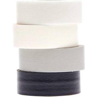 Paper Poetry Tape Set schwarz-weiß 15mm 10m - Schwarz