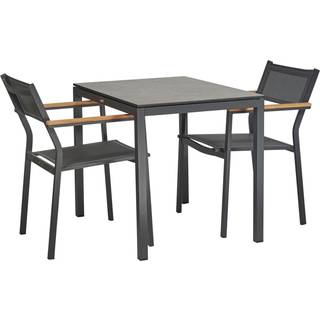 Elba havebord 65 cm + 2 stole, Antracit