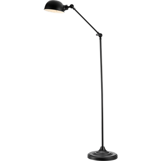 Portland gulvlampe, 2-vejs justerbar, sort