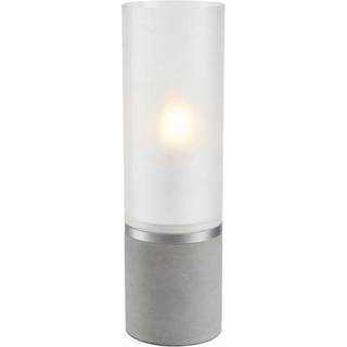 Bordlampe Molo, base i beton, frostet glas, højde 40 cm
