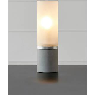 Bordlampe Molo, base i beton, frostet glas, højde 30 cm