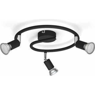 Philips - Limbali plate/spiral black 3x50W 230V