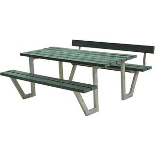 Plus Wega Bord/Bænkesæt m/1 ryglæn - 177 cm - ReTex - Grøn - 187711-31