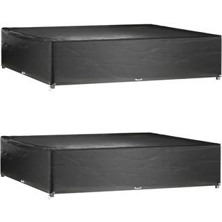 havemøbelovertræk 2 stk. 240x240x55 cm 16 øjer firkantet