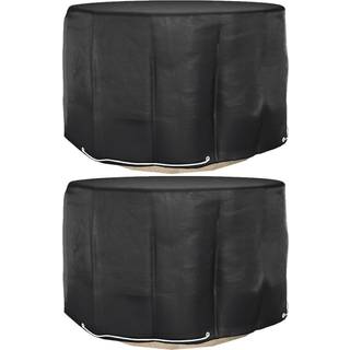 havemøbelovertræk 2 stk. 6 øjer Ø125x75 cm rundt