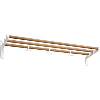 Essem Design Nostalgi Hattehylde / Skohylde 100 Cm / Bambus - Hattehylder Aluminium Hvid - 57004