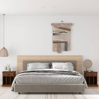 Sengeborde 43X36X50 Cm - 2 / Brun eg