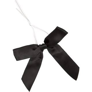100-pack twist-slipsbuer til håndværk Forbundet satinbånd til gaveindpakningsposer Fest favoriserer bagt varer cookies mini bowties til hårdekora