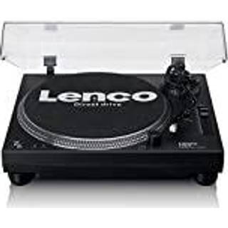 Lenco - Direkte drevet pladespiller med USB/PC-kodning Sort - L-3818BK