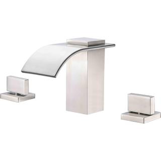 Sumerain romersk karbad vandhane b?rstet nikkel 3 hul udbredt badekar vandhane med h?jstr?m vandfald tud