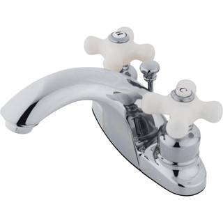 Kingston Brass KB7641PX 4 in. Centerset badeværelse vandhane poleret krom