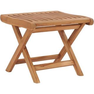 foldbar fodskammel 46,5x49x41,5 cm massivt teaktræ