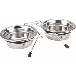 Stander m. 2 skåle "Silent Diner" - 2 x 16