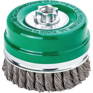 LESSMANN Kopbørste rustfrit stål/snoet Ø80 x M14 mm (484817)
