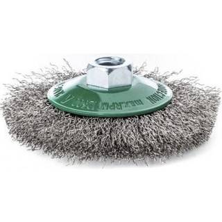 LESSMANN Tallerkenbørste rustfrit stål/bølget Ø100 x M14 mm (422367)
