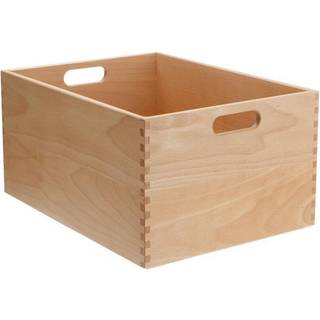Stabelbare kasser af bøg - Natur - 40cm x 30cm x 21cm - Carmen