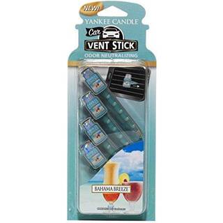 Yankee Candle Car Air Fresheners Car Vent Stick Bahama Breeze Duftende inkluderer 4 lugtneutraliserende pinde hver varer op til 2 uger