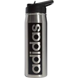 adidas 600 ml (20 oz) halm top metal vandflaske varm/kold dobbeltv?gget isoleret 18/8 rustfrit st?l rustfrit st?l/sort en st?rrelse