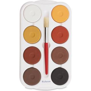 JACK RICHESON STORE TEMPERA CAKES med bakke forskellige multikulturelle farver s?t p? 8 2-1/4 x 11/16 in