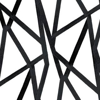 Tempaper x Genevieve Gorder Metallic Black On White Crossings Fjernelig skræl og stick tapet 20,5 i x 16,5 ft lavet i USA