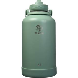 Takeya fungerer 64 oz vakuum isoleret rustfrit st?l vandflaske med halm l?g premium kvalitet agurk