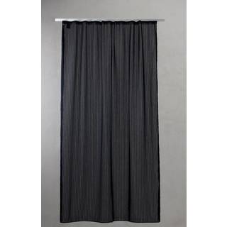 Luksus badeforhæng fra GARTEX by COMPLIMENTS MED RYNKEBÅND OG EKSTRA LÆNGDE - LINES BLACK 99