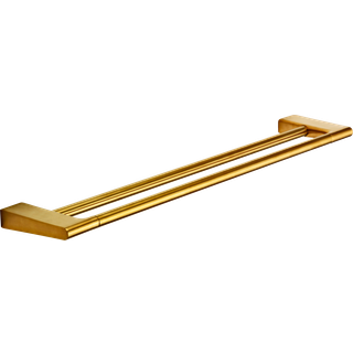 Pressalit Style, lille dobbelt Håndklædestang, 61 cm, børstet messing