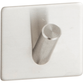 Home>it® selvklæbende enkelt krog 4 x 4 cm børstet krom