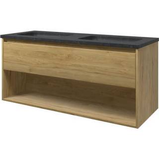 Sanibell Proline møbelsæt 120 x 46 cm, 1 skuffe, og åben hylde. Ideal eg