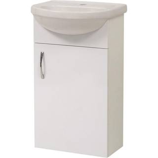 Nortiq Milano badsæt, one box, højglans hvid - 55 cm