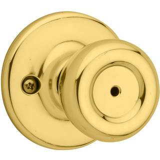 Kwikset Tylo interi?r privatlivsd?rsknap med l?sed?r h?ndtag til badev?relse og sovev?relse poleret messing n?glefri omdrejningsl?s doorknob 1 t?