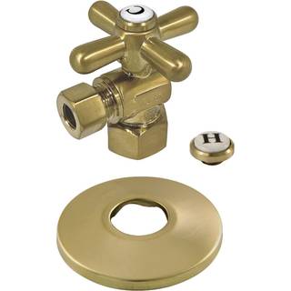 Kingston messing CC43107XK Vintage vinkel Stopventil børstet messing