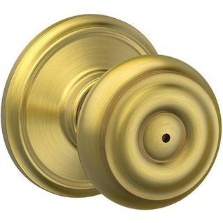 Schlage F40 Geo 608 Georgisk knob Bed and Bath Satin Brass
