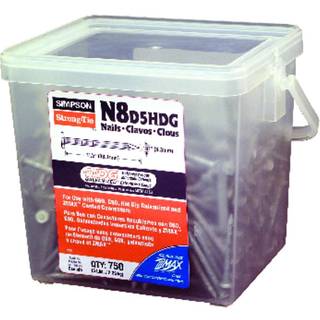 Simpson Strong-Tie N8D5HDG-R-1-1/2 """" X .131 """" Glat skaft HDG Connector Nail 5lb