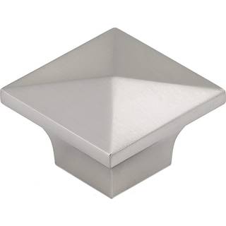 Richelieu Hardware BP53082195 McKenzie Collection 1 1/4-tommer (32 mm) B?rstet nikkel Moderne firkantet skab og skuffeknap til k?kkenbadev?relse