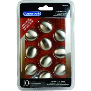 Amerock | Kabinetsknap | Satin nikkel | 1-1/4 tommer (32 mm) diameter | Edona | 10 pakke | Skuffeknap | Skabshardware