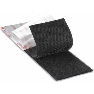 3M Hook & Loop SJ3526N, Kroge, Sort, 25 mm x 45.7 m, 3 rl/krt.