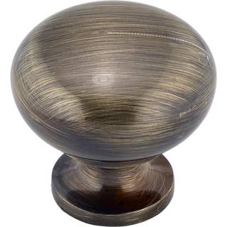 Richelieu Hardware BP3923AE Gatineau Collection 1 1/4-tommer (32 mm) Antik engelsk traditionelt skab og skuffe svampeknap til køkkenbadeværelse o