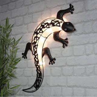 HI soldrevet LED-væglampe til haven gecko