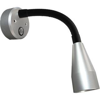 Læselampe Casolux Mary Flex Mini, aluminium, grå, LED, 10 - 30 V, 1.5 W, med USB-udtag + dæmpningsfunktion