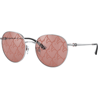 Emporio Armani EA2121D Asian Fit 30150B 55 Solbriller Kvinder Silver - Silver - 55mm