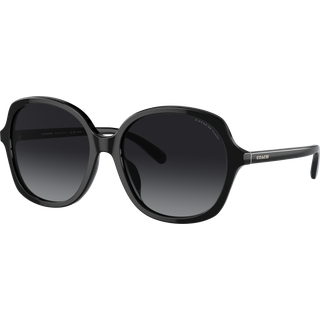 Coach HC8360U CH557 Asian Fit Polarized 5002T3 57 Solbriller Kvinder Black - Black - 57mm