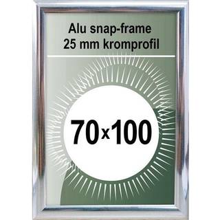 Klapramme Krom look, 25 mm profil, 70 x 100 cm